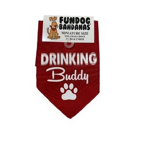 NWT Pet Dog Fun Dog Bandana Drinking Buddy Dog Bandana